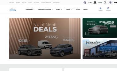 Schermafbeelding van century.nl