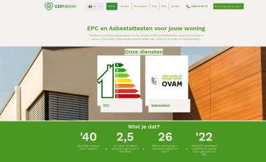 Schermafbeelding van certidomi.be