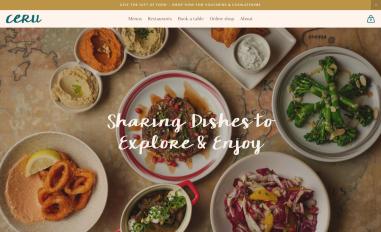 Schermafbeelding van cerurestaurants.com