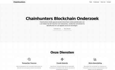 Schermafbeelding van chainhunters.nl