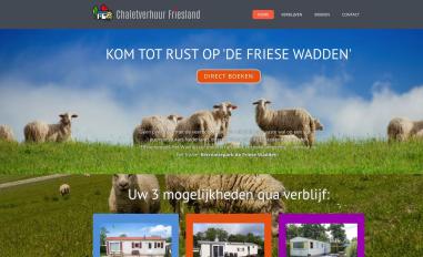 Schermafbeelding van chaletverhuurfriesland.nl