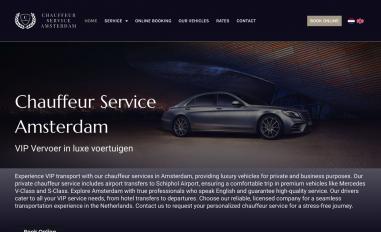 Schermafbeelding van chauffeurserviceamsterdam.com