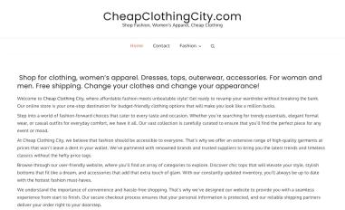 Schermafbeelding van cheapclothingcity.com