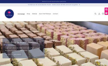 Schermafbeelding van chefmallows.nl