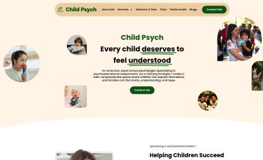 Schermafbeelding van childpsych.nl