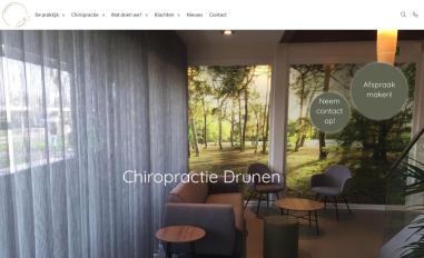 Schermafbeelding van chiropractiedrunen.nl