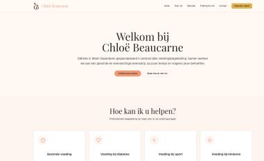 Schermafbeelding van chloebeaucarne.be