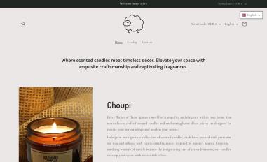 Schermafbeelding van choupi.nl