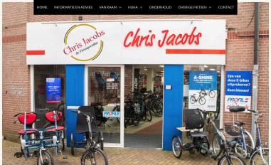 Schermafbeelding van chrisjacobsdefietsspecialist.nl