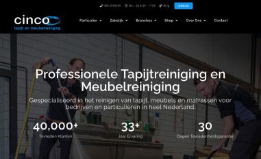 Schermafbeelding van cincocleaning.com
