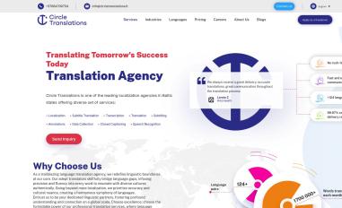 Schermafbeelding van circletranslations.com