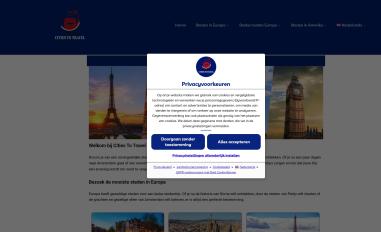 Schermafbeelding van citiestotravel.com