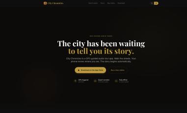 Schermafbeelding van citychronicles.app