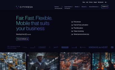 Schermafbeelding van citymesh.com