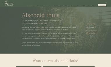 Schermafbeelding van claarcrematies.nl