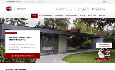 Schermafbeelding van clementbeton.nl