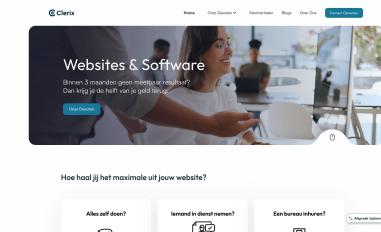 Schermafbeelding van clerix.webflow.io