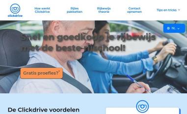 Schermafbeelding van clickdrive.nl