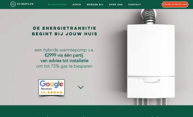 Schermafbeelding van climaflux.nl