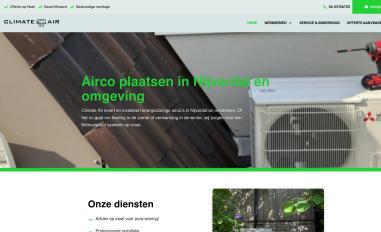 Schermafbeelding van climateair.nl