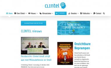 Schermafbeelding van clintel.nl