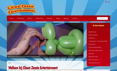 Schermafbeelding van clownzassie.nl