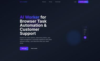 Schermafbeelding van co-worker.ai