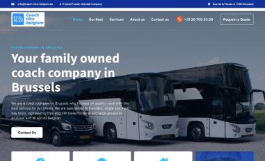 Schermafbeelding van coach-hire-belgium.be