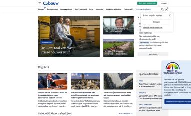 Schermafbeelding van cobouw.nl