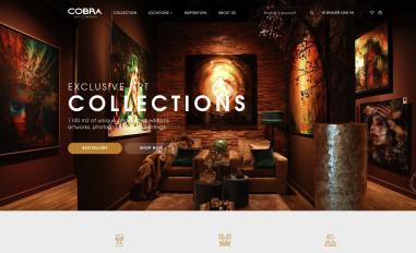 Schermafbeelding van cobraartcompany.com