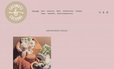 Schermafbeelding van coconutsandcocoons.com