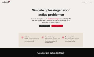 Schermafbeelding van codewell-solutions.nl