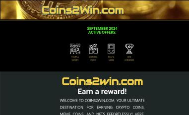 Schermafbeelding van coins2win.com