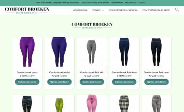 Schermafbeelding van comfortbroeken.nl