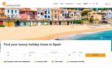 Schermafbeelding van comfortvilla.com