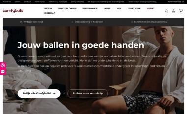 Schermafbeelding van comfyballs.nl