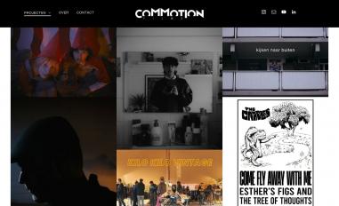 Schermafbeelding van commotionfilms.nl