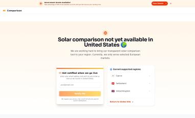 Schermafbeelding van comparisun.cy