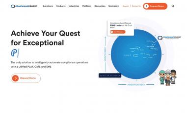 Schermafbeelding van compliancequest.com