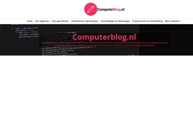Schermafbeelding van computerblog.nl