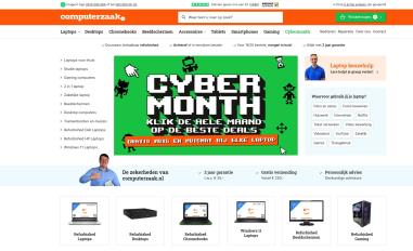 Schermafbeelding van computerzaak.nl