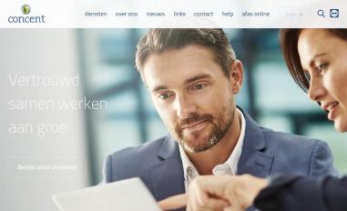 Schermafbeelding van concent.nl