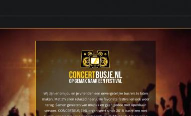 Schermafbeelding van concertbusje.nl