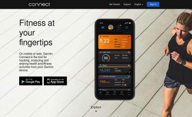 Schermafbeelding van connect.garmin.com