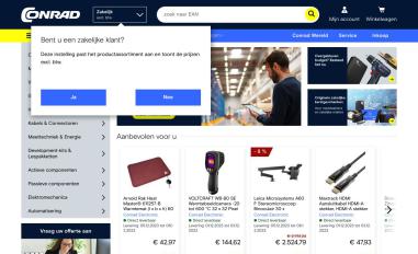 Schermafbeelding van conrad.nl