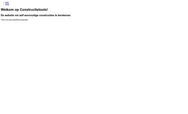 Schermafbeelding van constructietools.nl