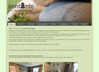 Schermafbeelding van contento-massages.nl