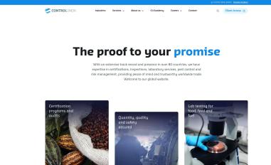 Schermafbeelding van controlunion.com