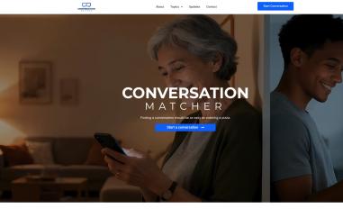 Schermafbeelding van conversationmatcher.com