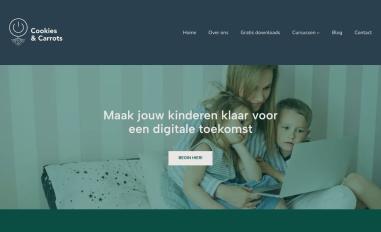 Schermafbeelding van cookiesandcarrots.nl